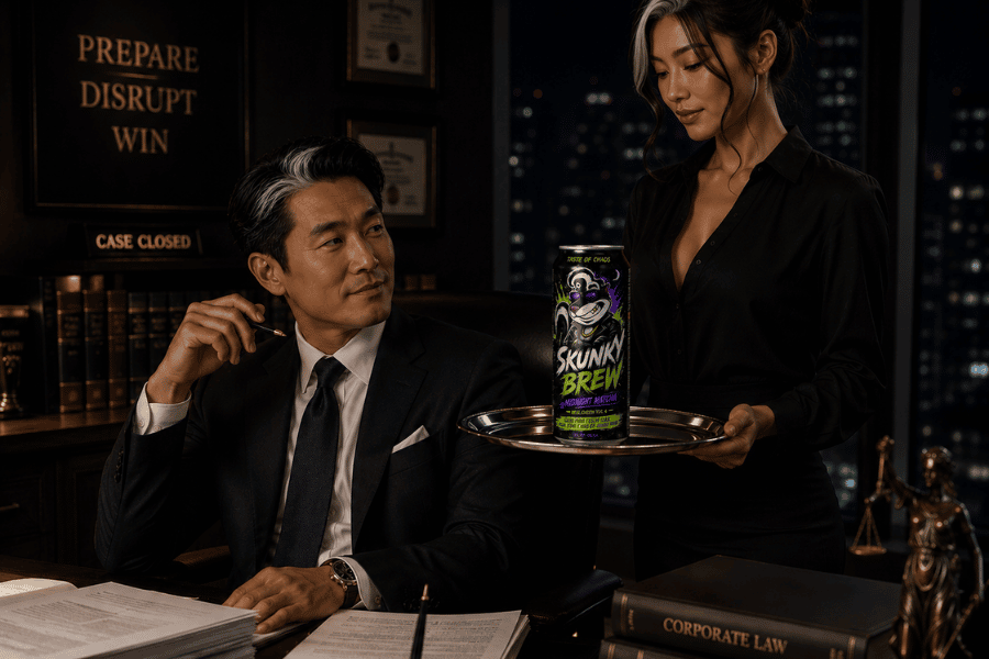 Executive served the can